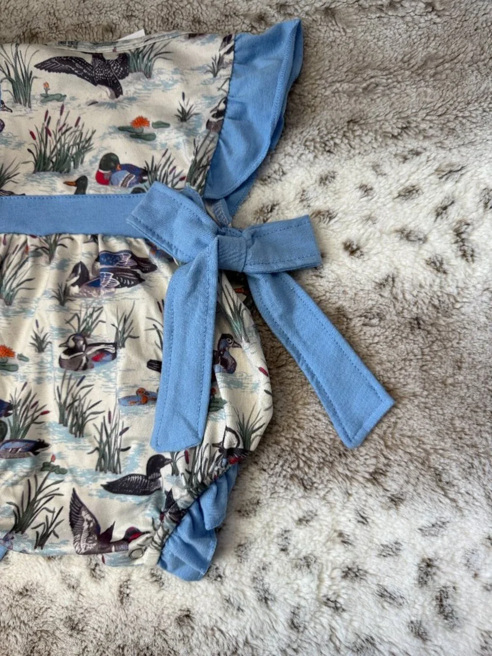 NWT! Ducks on water onesie baby girls 0-3 months girlhoodcore summer vacation